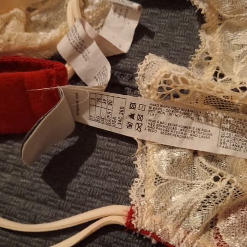 Intimissimi lace bra 75B/C, red and cream