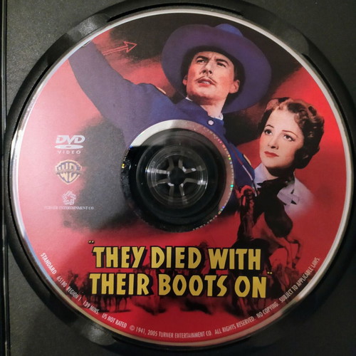 They Died With Their Boots On DVD like new without subtitles