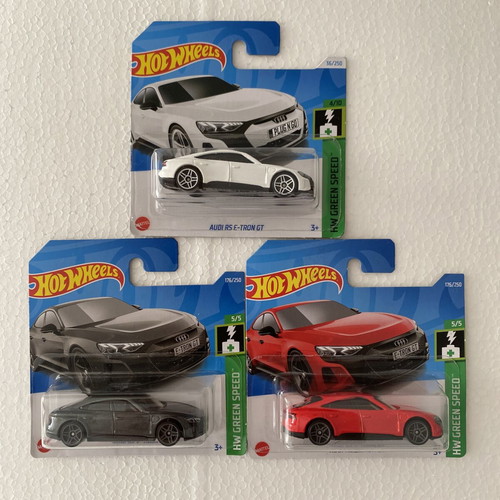 Audi RS e-tron GT Hot Wheels set of 3 new cars red, gray, white