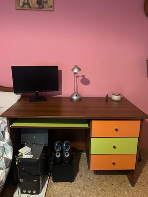 Computer desk like new with drawer unit and sliding keyboard shelf