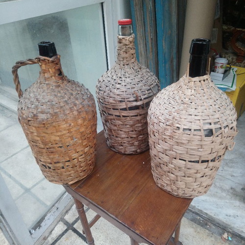 Demijohns used 3 liters with old reed protection