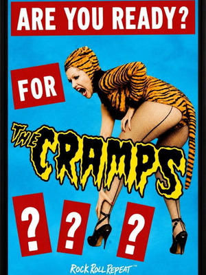 The Cramps poster 32×23cm with frame, new