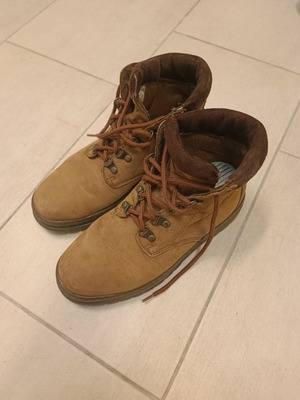 Timberland men's leather ankle boots like new, size 42, beige brown