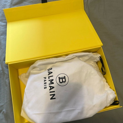 Balmain B-Army canvas and leather shoulder bag