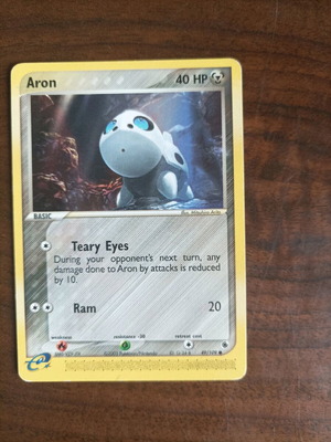 Aron αυθεντική κάρτα Pokemon