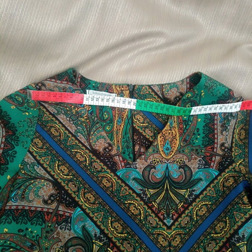 Biancoghiaccio paisley-print kaftan dress boho chic, like new, size M