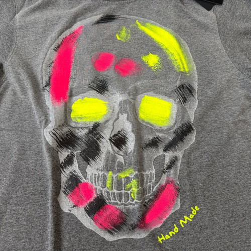 Philipp Plein Handmade Skull T-shirt new, gray, size L/XXL
