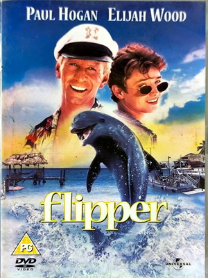 Flipper DVD μεταχειρισμένο, οικογενειακή ταινία δράσης με Paul Hogan και Elijah Wood