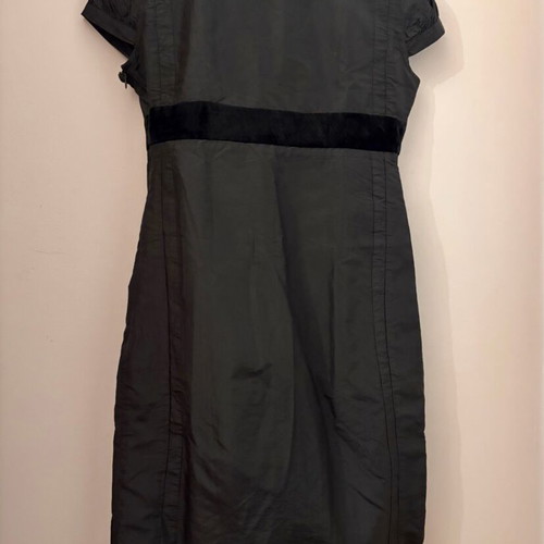Christian Lacroix silk velvet lace dress like new, black