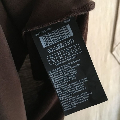Hallhuber Donna elegant blouse like new, size L 40 12, brown