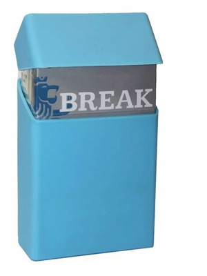 Silicone hard pack case sky blue new