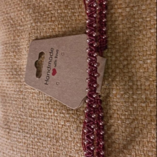 Macrame anklet new, multicolor, adjustable