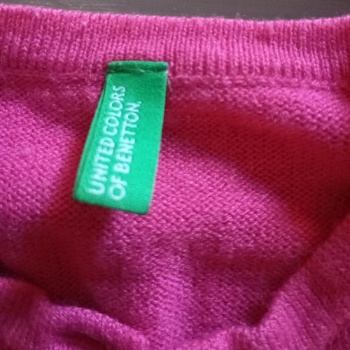 Girls' cardigans used, pack of 2, brown and pink, Benetton
