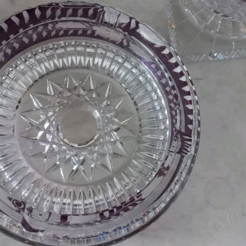 Moser crystal vase and ashtray like new