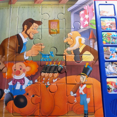 The Tin Soldier used book with 6 puzzles and sounds