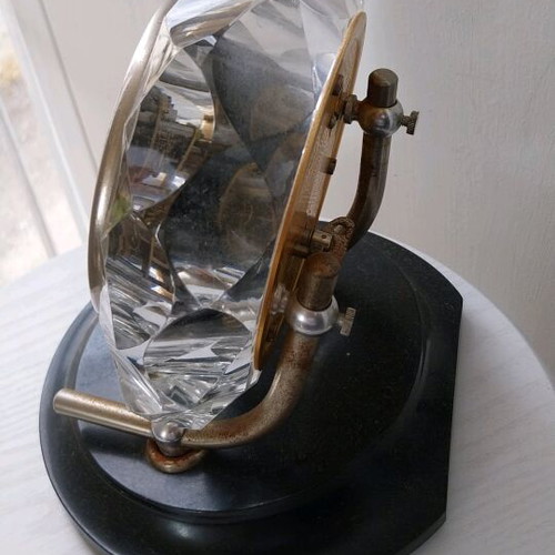 Mayak wind-up table clock used with mineral crystal 1980