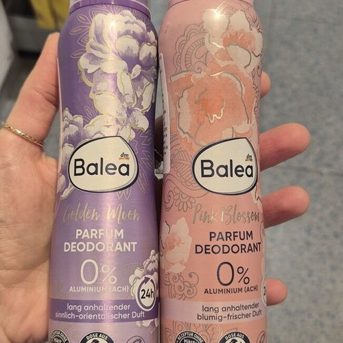 Balea deodorant set new, Golden Moon and Pink Blossom 150ml each