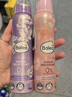 Balea deodorant set new, Golden Moon and Pink Blossom 150ml each