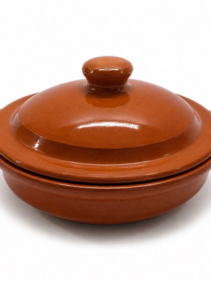 Γιουβέτσι πήλινο με καπάκι 18×3,5cm καινούργιο