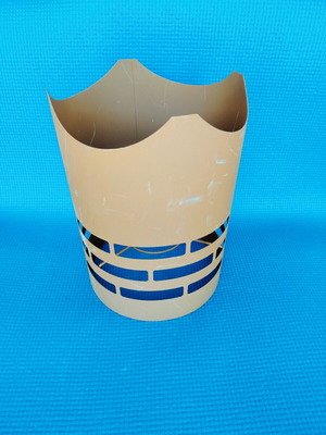 Round basket for decoration sheet metal 50 cm new