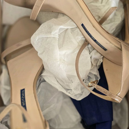 Stuart Weitzman high heel sandals like new, nude beige