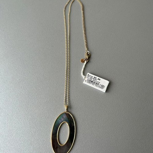 Vogue women's long necklace new, multicolor and gold-tone