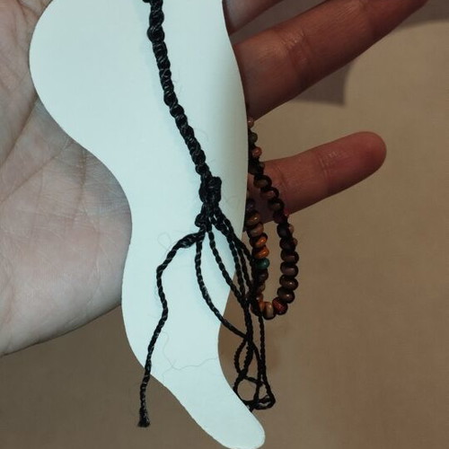 Kostibas anklet and foot bracelet set, 3 pieces