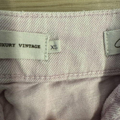 Reiko pink denim shorts XS high waist button fly like new