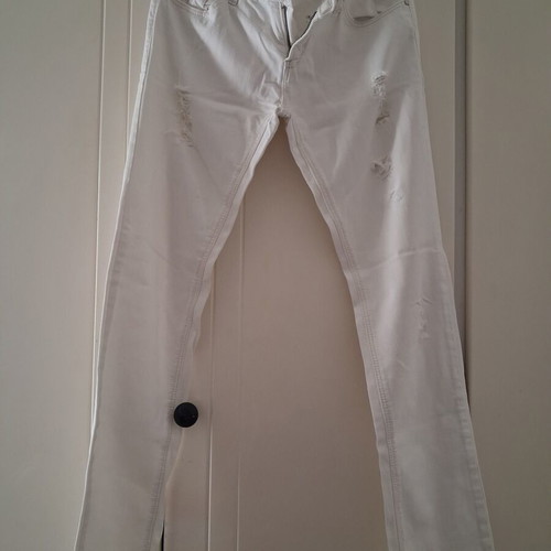 Stradivarius Regular Waist Pants like new, white, sizes XXS-XS