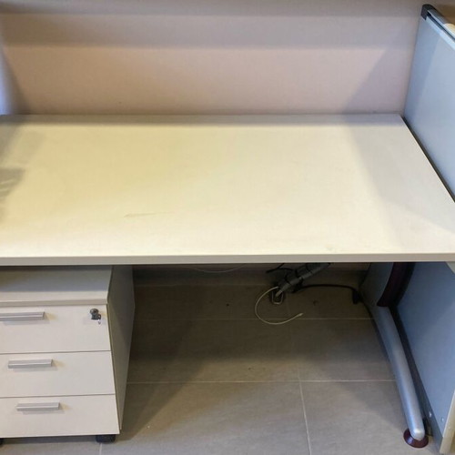 Professional desks new, set of three with unused drawer unit
