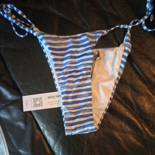 Vassia Kostara Aegean swimsuit, M, white and blue
