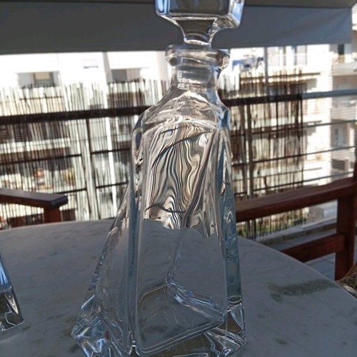 Bohemia crystal decanters like new, set of two