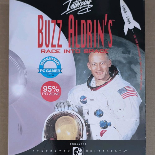 Buzz Aldrin's Race Into Space PC CD-ROM like new, Big Box