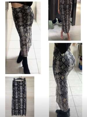 Φούστα Zara φίδι maxi bodycon, καινούργια, ελαστική με δίχτυ