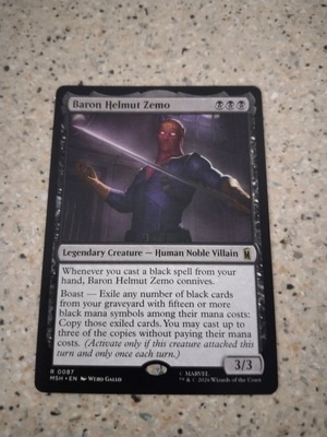 Magic the Gathering Baron Helmut Zemo card