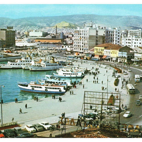 Collectible postcards used, pack of 10, 1970-80