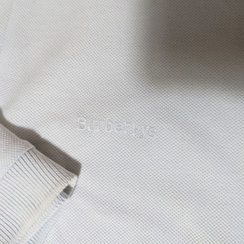Burberry men's polo shirt, size large, light green shade