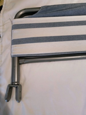 Neoset bed safety rail used with removable fabric cover