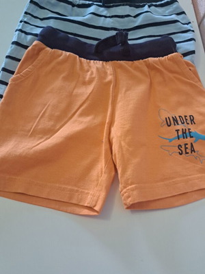 Lupilu shorts like new, pack of 2, orange and turquoise, size 98 cm