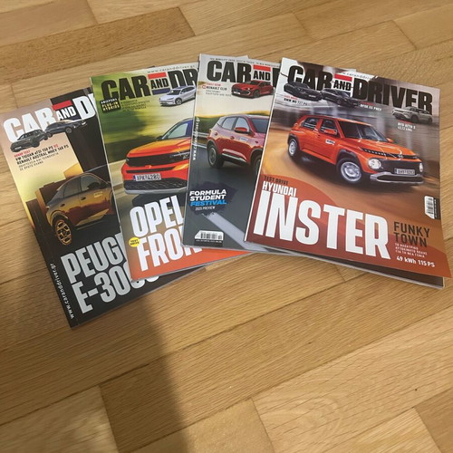 Car & Driver magazines new, pack of 4, 2025