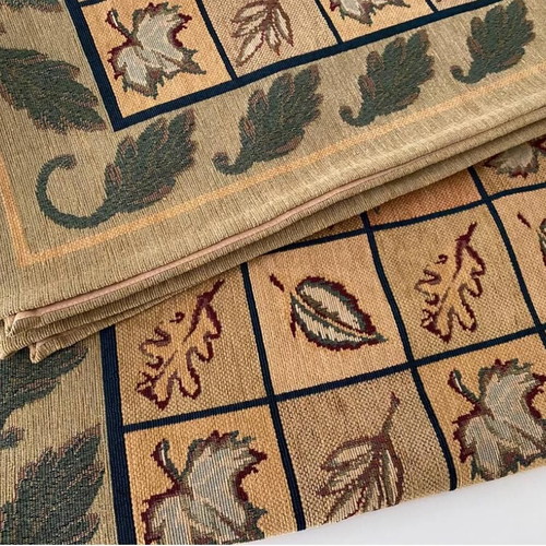 Ριχτάρι φθινοπωρινά φύλλα καινούργιο 165x250cm, σενίλ καρώ Nature