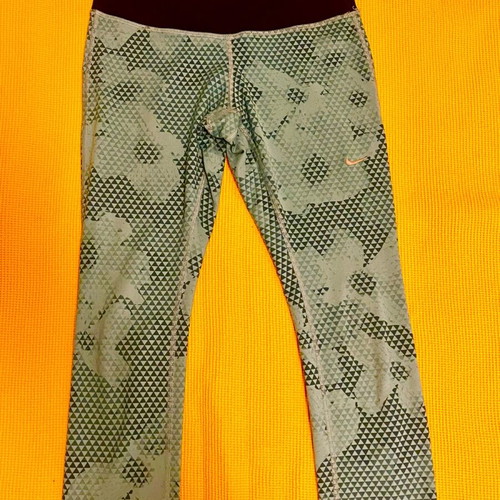 Nike 3/4 leggings used, turquoise, size S