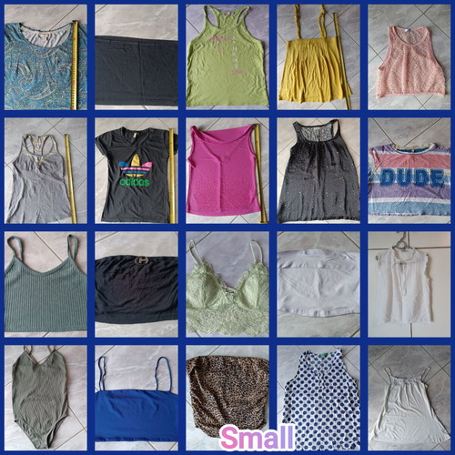 Casual blouses like new, pack of 20, size Small, multicolor