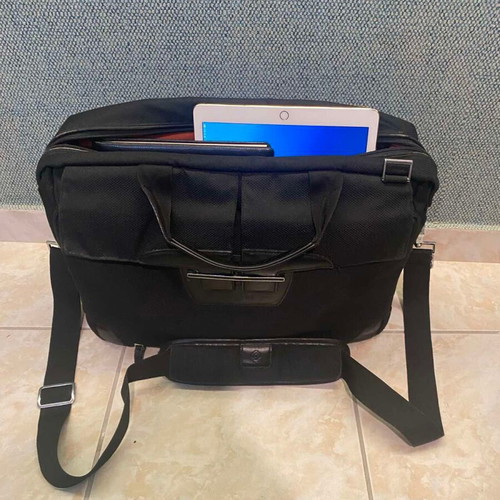Samsonite shoulder bag waterproof used, black