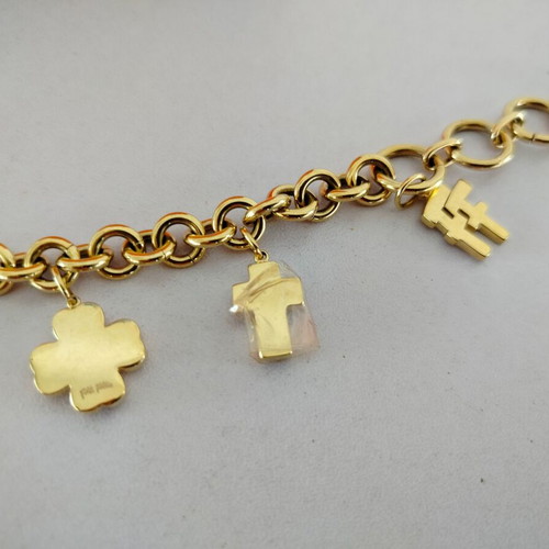 Folli Follie bracelet used, gold color, 20cm length