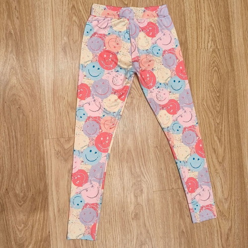 Next Girls Smiley Face Print Leggings multicolor size 12 years