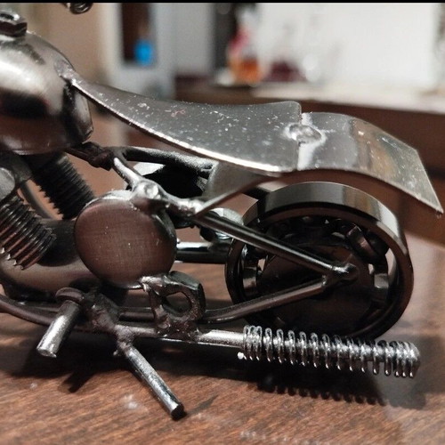 Metal chopper motorcycle miniature like new