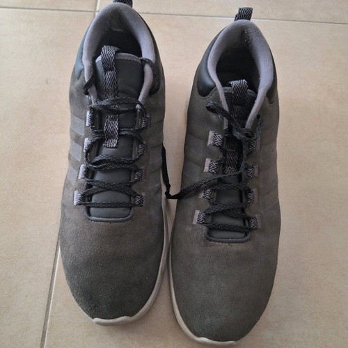 Adidas cloudfoam men's athletic shoes used, gray, size 46.5