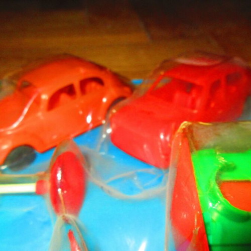 Plastic Greek Toy Cars and Traffic Signs from Antony 70s new