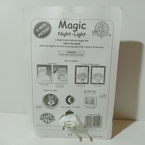 Baby Looney Tunes Bugs Bunny Magic Night Light European 230V 50Hz new